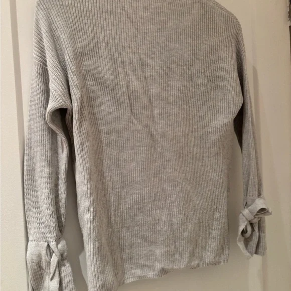 Twik Light Gray Ribbed Knit Top - Picture 2 of 4